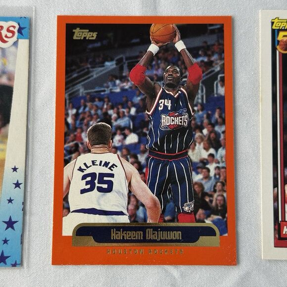 Hakeem Olajuwon 12 Card Lot NM Fleer ‘89 All Stars Sticker 1998 UD Starquest - Picture 7 of 13